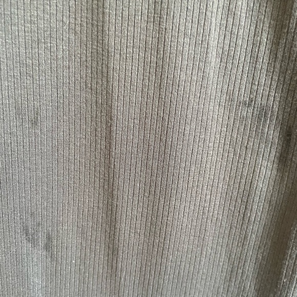 Grey Straight  /Wide Leg Ribbed Soft Pants - Picture 6 of 6